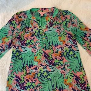 🌴Lilly Pulitzer Silk Elsa Top